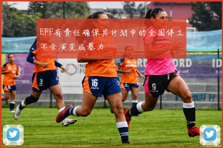 EFF有责任确保其计划中的全国停工不会演变成暴力